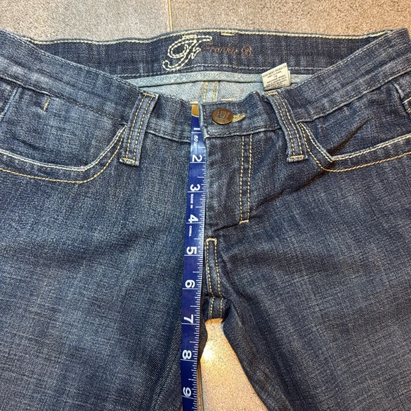 Vintage Y2K Frankie B Low Rise Dark Wash Jeans with Sparkly Pocket Details - Picture 7 of 7